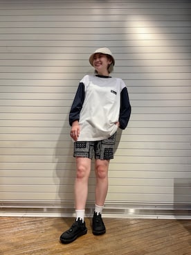 「MANASTASH」｜「アイテム（その他）」を使った、リナリナ～さん（レディース・158cm）の春コーディネート