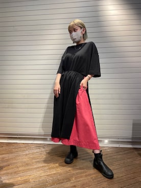 「グラミチ」｜「アイテム（ワンピース/ドレス）」を使った、リナリナ～さん（レディース・158cm）の春コーディネート