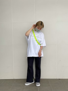「MANASTASH（マナスタッシュ）のアイテム（PC・スマホグッズ/家電）」を使った、リナリナ～さん（レディース・158cm）の夏コーディネート