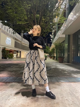 「rasox（ラソックス）のアイテム（レッグウェア）」を使った、リナリナ～さん（レディース・158cm）の夏コーディネート