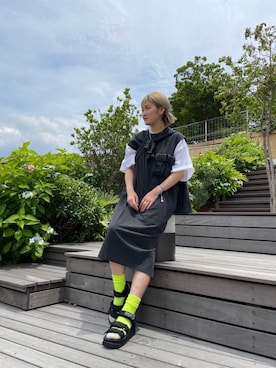 「F/CE. （エフシーイー）のアイテム」を使った、リナリナ～さん（レディース・158cm）の夏コーディネート