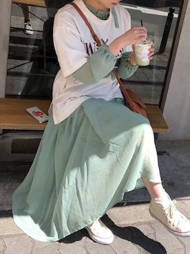 「2018ss」｜「アイテム（ワンピース/ドレス）」を使った、momoさん（レディース・159cm）の春コーディネート