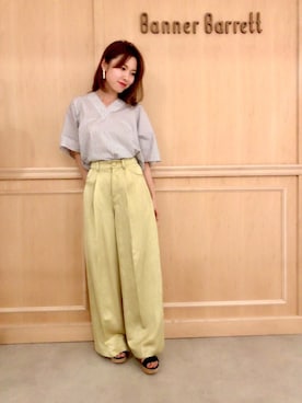 「Banner Barrett（バナーバレット）のアイテム」を使った、RINAさん（レディース・158cm）の春コーディネート