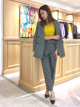 「Banner Barrett（バナーバレット）のアイテム（テーラードジャケット）」を使った、RINAさん（レディース・158cm）の秋コーディネート