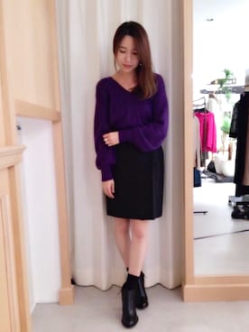 「Banner Barrett（バナーバレット）のアイテム（ブーツ）」を使った、RINAさん（レディース・158cm）の秋コーディネート