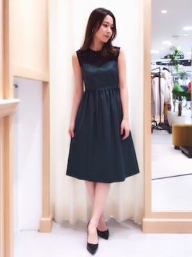 「Banner Barrett（バナーバレット）のアイテム（ワンピース/ドレス）」を使った、RINAさん（レディース・158cm）の冬コーディネート