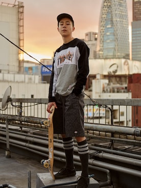 「Ollie（オーリー）のアイテム」を使った、Olliemagazineさん（メンズ・175cm）の春コーディネート