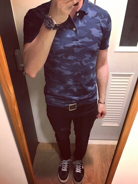 「polo shirts」｜Makaさん（メンズ・172cm）の春コーディネート