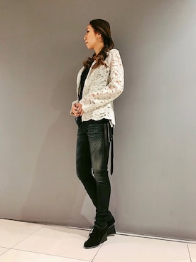 「styling/（スタイリング）のアイテム（テーラードジャケット）」を使った、kazuyoさん（レディース・165cm）の冬コーディネート