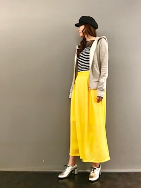 「stud.（スタッド）のアイテム（パンツ）」を使った、kazuyoさん（レディース・165cm）の夏コーディネート