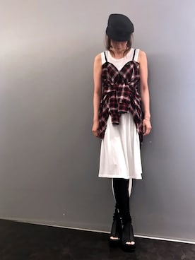 「KMRii（ケムリ）のアイテム（ワンピース/ドレス）」を使った、kazuyoさん（レディース・165cm）の夏コーディネート