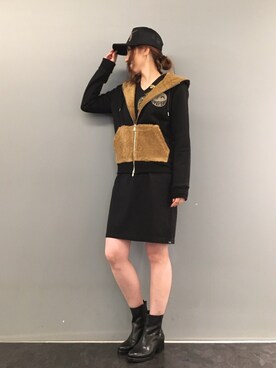 「roar（ロアー）のアイテム（帽子）」を使った、kazuyoさん（レディース・165cm）の夏コーディネート