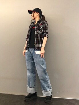 「MARTIN MARGIELA（マルタンマルジェラ）のアイテム」を使った、kazuyoさん（レディース・165cm）の秋コーディネート