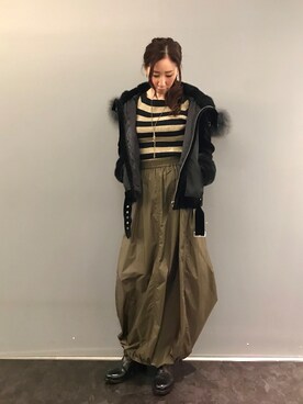 「roar（ロアー）のアイテム（ジャケット/アウター）」を使った、kazuyoさん（レディース・165cm）の秋コーディネート