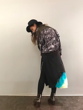 「KMRii」｜「アイテム（ブルゾン）」を使った、kazuyoさん（レディース・165cm）の冬コーディネート