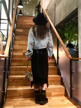 「ADDICT NOIR（アディクトノアー）のアイテム（ジャケット/アウター）」を使った、kazuyoさん（レディース・165cm）の冬コーディネート