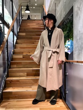 「kimono」｜「アイテム（パンツ）」を使った、kazuyoさん（レディース・165cm）の春コーディネート
