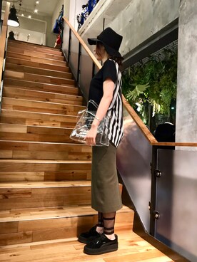 「stud.（スタッド）のアイテム（トップス）」を使った、kazuyoさん（レディース・165cm）の春コーディネート