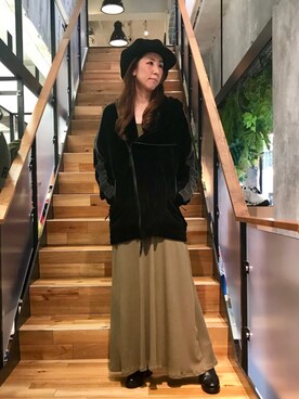 「KMRii」｜「アイテム（ブルゾン）」を使った、kazuyoさん（レディース・165cm）の秋コーディネート