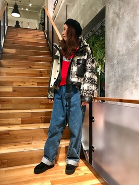 「AULA」｜「アイテム（ブルゾン）」を使った、kazuyoさん（レディース・165cm）の秋コーディネート