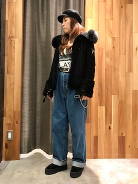 「フォックスファー」｜kazuyoさん（レディース・165cm）の秋コーディネート