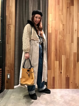 「ADDICT NOIR（アディクトノアー）のアイテム（ジャケット/アウター）」を使った、kazuyoさん（レディース・165cm）の秋コーディネート