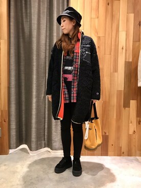 「Champion（チャンピオン）のアイテム（その他アウター）」を使った、kazuyoさん（レディース・165cm）の秋コーディネート