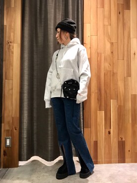 「PASCAL MARIE DESMARAIS（パスカルマリエデマレ）のアイテム（トップス）」を使った、kazuyoさん（レディース・165cm）の冬コーディネート