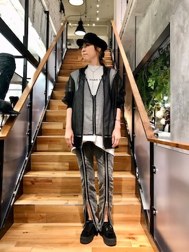 「ADDICT NOIR（アディクトノアー）のアイテム（ジャケット/アウター）」を使った、kazuyoさん（レディース・165cm）の春コーディネート