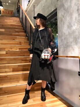 「ADDICT NOIR（アディクトノアー）のアイテム（ジャケット/アウター）」を使った、kazuyoさん（レディース・165cm）の冬コーディネート