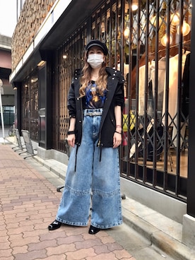 「WOOLRICH（ウールリッチ）のアイテム（ジャケット/アウター）」を使った、kazuyoさん（レディース・165cm）の春コーディネート