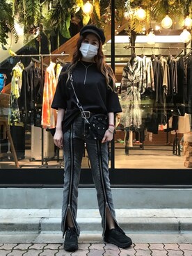 「SUPERTHANKS」｜「アイテム（バッグ）」を使った、kazuyoさん（レディース・165cm）の春コーディネート