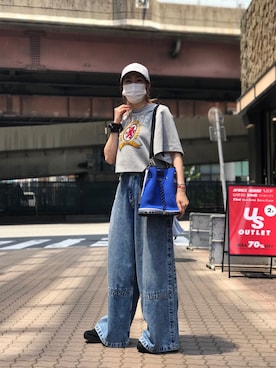 「TOMMY HILFIGER（トミーヒルフィガー）のアイテム」を使った、kazuyoさん（レディース・165cm）の夏コーディネート