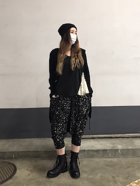 「KMRii（ケムリ）のアイテム（パンツ）」を使った、kazuyoさん（レディース・165cm）の夏コーディネート