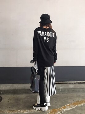 「MYne self（マインセルフ）のアイテム」を使った、kazuyoさん（レディース・165cm）の夏コーディネート