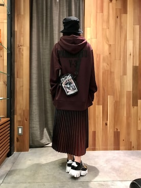 「MYne self（マインセルフ）のアイテム」を使った、kazuyoさん（レディース・165cm）の夏コーディネート