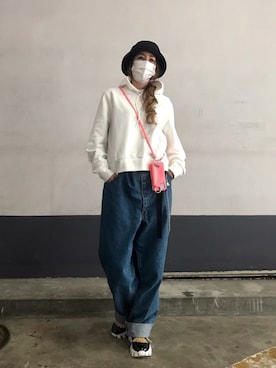 「MYne（マイン）のアイテム」を使った、kazuyoさん（レディース・165cm）の夏コーディネート