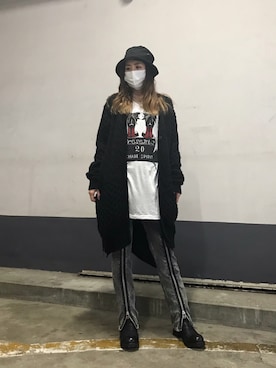 「KMRii（ケムリ）のアイテム（トップス）」を使った、kazuyoさん（レディース・165cm）の秋コーディネート