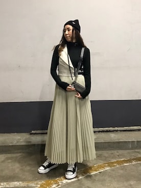「AULA」｜「アイテム（PC・スマホグッズ/家電）」を使った、kazuyoさん（レディース・165cm）の秋コーディネート