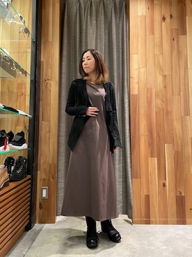 「KMRii（ケムリ）のアイテム（ブーツ）」を使った、kazuyoさん（レディース・165cm）の冬コーディネート