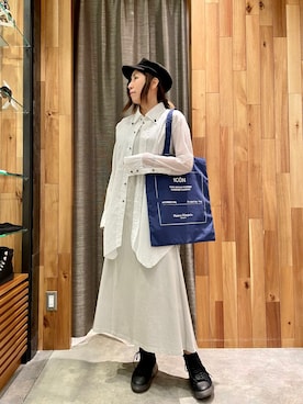 「KMRii（ケムリ）のアイテム（トップス）」を使った、kazuyoさん（レディース・165cm）の冬コーディネート