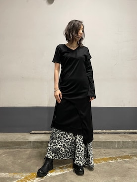「KMRii（ケムリ）のアイテム（ブーツ）」を使った、kazuyoさん（レディース・165cm）の春コーディネート