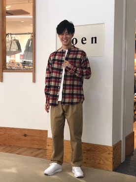 「LOGOS（ロゴス）のアイテム」を使った、coen  ぬがたさん（メンズ・173cm）の秋コーディネート