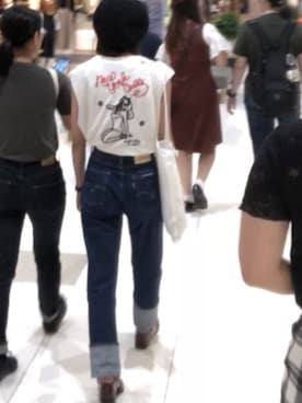 「URBAN RESEARCH（アーバンリサーチ）のアイテム（ハンチング/ベレー帽）」を使った、nanamiさん（レディース・163cm）の夏コーディネート