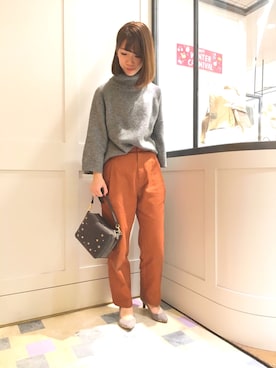 「36Quatre-Neuf」｜reinaさん（レディース・154cm）の冬コーディネート