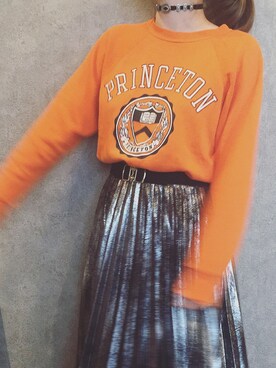 「ZARA（ザラ）のアイテム（スカート、シルバー系）」を使った、erikoさん（レディース）の冬コーディネート