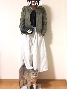 「アイテム（その他）」を使った、だりあさん（レディース・156cm）の春コーディネート