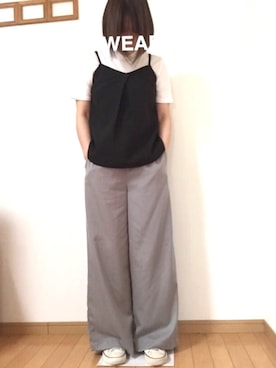 「AMERICAN HOLIC（アメリカンホリック）のアイテム」を使った、だりあさん（レディース・156cm）の春コーディネート