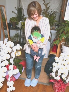 「Furryrate（ファーリーレート）のアイテム（パンツ）」を使った、kakihana  さん（レディース・165cm）の夏コーディネート