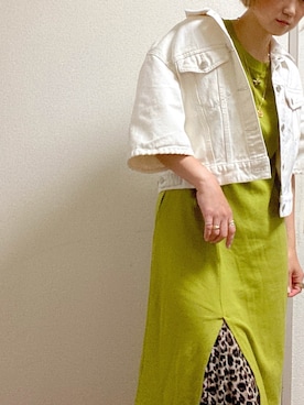 「BLACK BY MOUSSY（ブラックバイマウジー）のアイテム（ジャケット/アウター）」を使った、kakihana  さん（レディース・165cm）の夏コーディネート